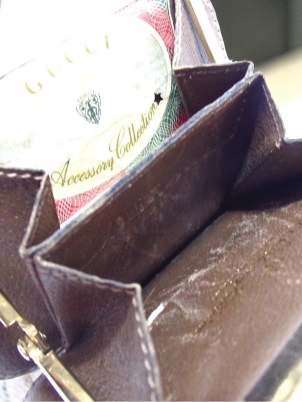GUCCI Accessory Collection Vintage Sherry Line Kisslock Coin Purse πβ€οΈ - Picture 5 of 16